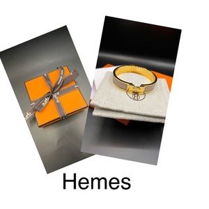 - Hermes Clic H bracelet color marron glacé